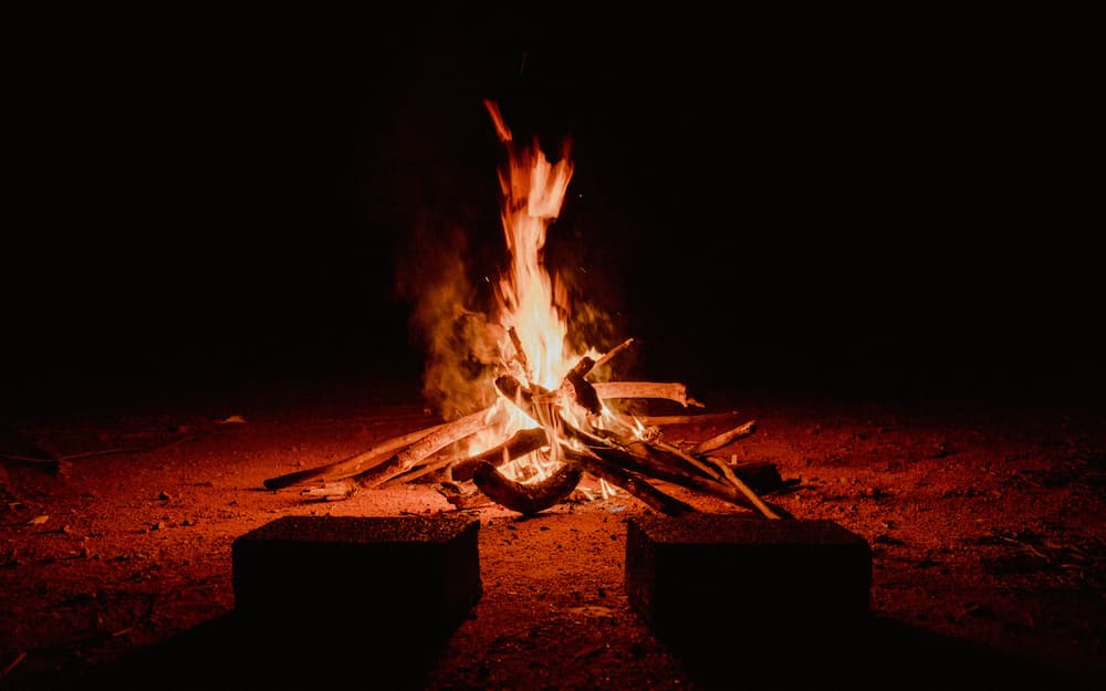 Bonfires always have a cozy charm&hellip; but the ones described were MUCH larger than this!