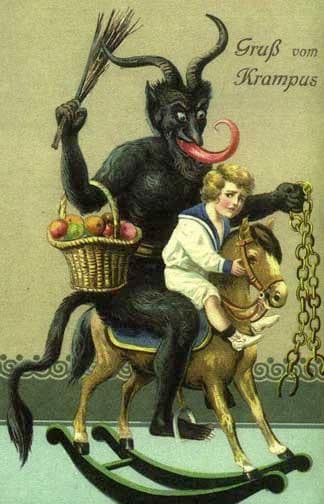 “Greetings from Krampus”… isn’t it lovely? I feel like I designed it myself.