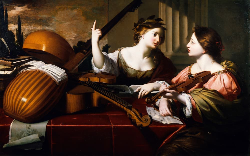 'Divine Inspiration of Music' by Nicolas Régnier (circa 1860). Is that a Danaan goddess? 🕵️🧚